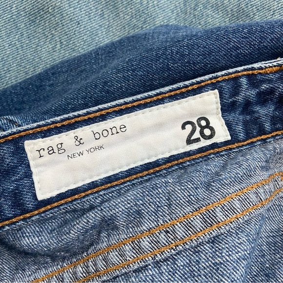 Rag & bone Ruthie Super High Rise Straight Jeans Baywater size 28 - Picture 9 of 13